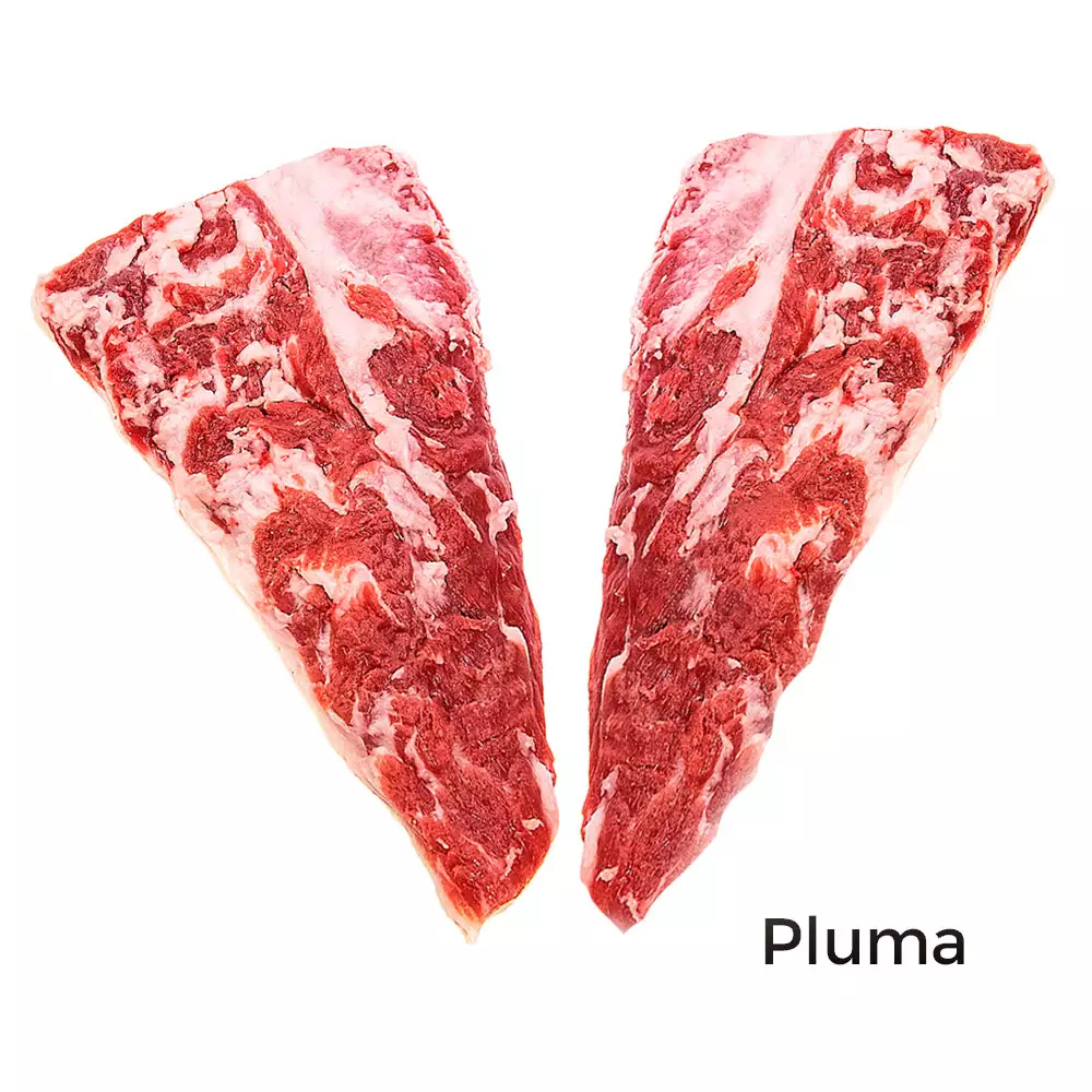 carne de pluma ibérica fresca de cerdo ibérico100% bellota