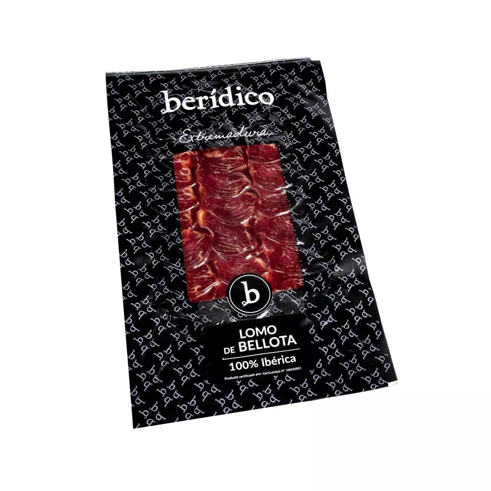 Lomo de Bellota 100 Ibérico loncheado y envasado al vacío