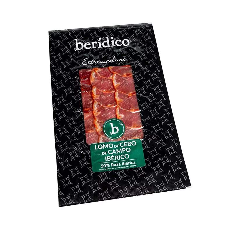 Lomo de Cebo de Campo Ibérico. Sobre 100 g, envaado al vacío