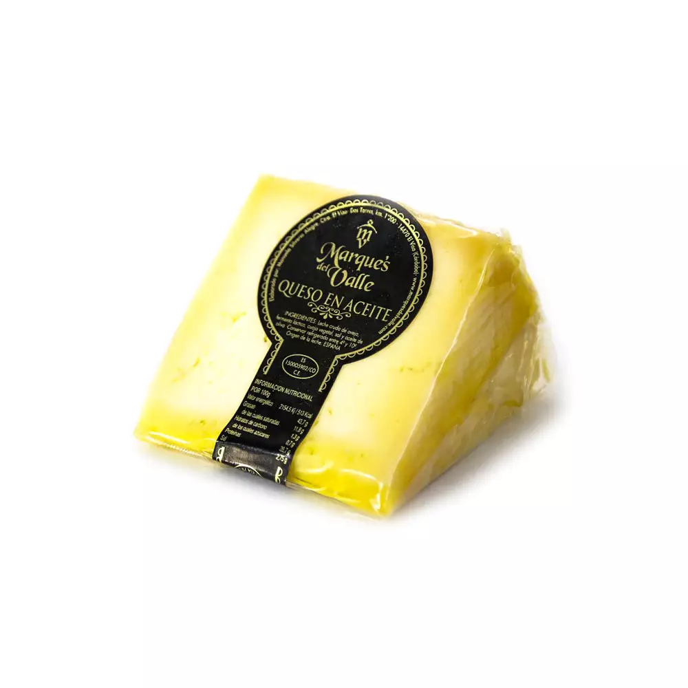 Cuña de queso en aceite Marqués del Valle