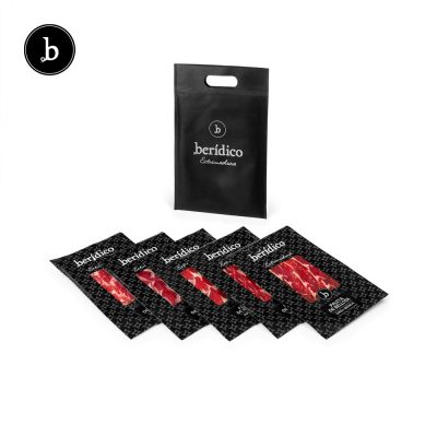 Paleta de Bellota 100% Ibérica, pack 5 sobres. Corte a cuchillo.