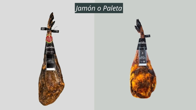 diferencia entre el jamón y la paleta