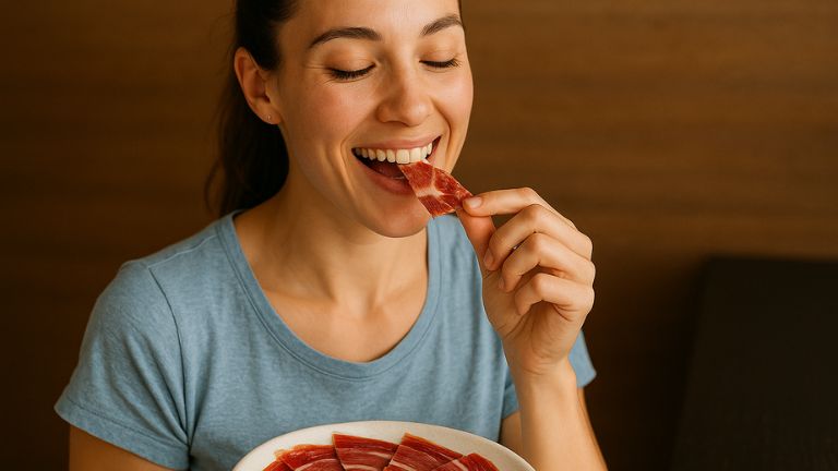 jamón ibérico es saludable​, el jamón es saludable​, el jamón ibérico es bueno para la salud​, beneficios para la salud del jamón ibérico​